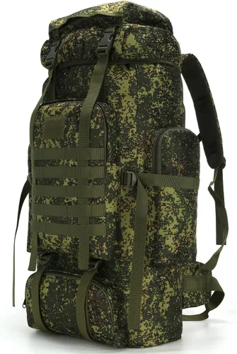 Miniatura 10 de Mochila de senderismo W WINTMING para hombres 70L/100L, mochila de campamento, mochila militar Molle, paquete de asalto de 3 días para escalada