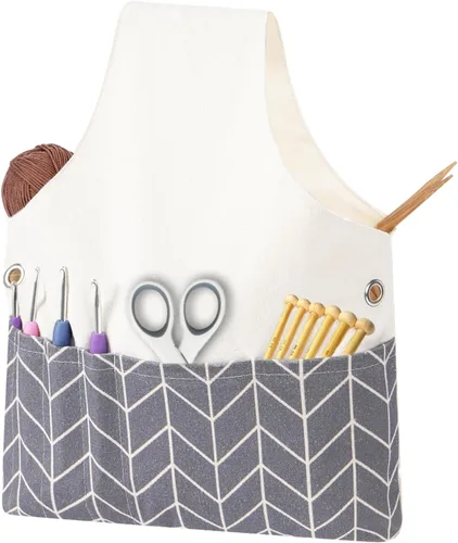Miniatura 18 de TOGETRUE Bolsa de Hilo, Bolsa Tote de Ganchillo y Tejido, Organizador de Bolsa de Almacenamiento de Hilo Ligera, Bolsas Tote de Hilo para Ganchillo