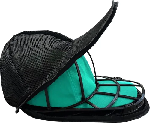 Miniatura 4 de Paquete de 3 arandelas de sombreros para lavadora, jaula de sombreros para lavar, bolsas de lavado de ropa para gorras de béisbol, limpiador