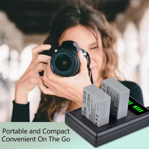 Miniatura 7 de Pickle Power Batería NB-10L Paquete de 2 y cargador dual LED para cámara digital Canon PowerShot G15, G16, G1X, G3X, SX40 HS, SX40HS, SX50 HS, SX60