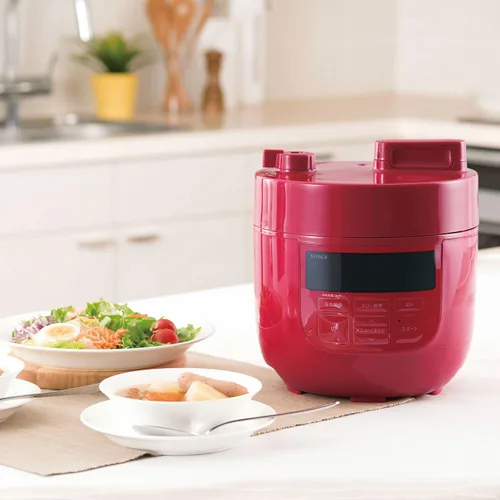 Miniatura 2 de siroca Olla a presión eléctrica SP-D131(R) (Rojo)【Productos genuinos nacionales de Japón】