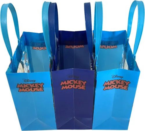 Miniatura 3 de Disney Mickey Mouse, Pequeñas bolsas de regalo reutilizables con golosinas para recuerdo de fiestas 12 unidades (12 Bolsas)