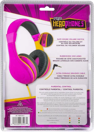 Miniatura 7 de eKids Auriculares para niños, sonido estéreo, cable Jack de 0.138 in, auriculares con cable para niños, sin enredos, control de volumen, auriculares
