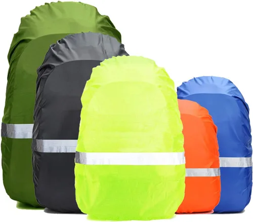 Miniatura 8 de Frelaxy Funda para Mochila de Alta Visibilidad con Tira Reflectante, 100% Impermeable, Funda de Mochila Ultraligera, Bolsa de Almacenamiento, Correa