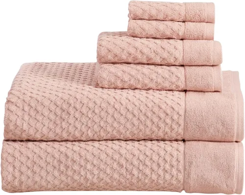 Miniatura 63 de Great Bay Home - Toallas de mano 100% algodón blanco, 6 toallas de baño suaves para manos, altamente absorbentes y de secado rápido, colección