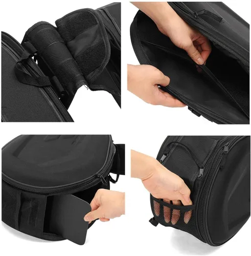 Miniatura 5 de Bolsas de sillín de motocicleta, Bolsas de sillín Powersports, Bolsa de equipaje impermeable, Bolsa de almacenamiento de casco de cara completa