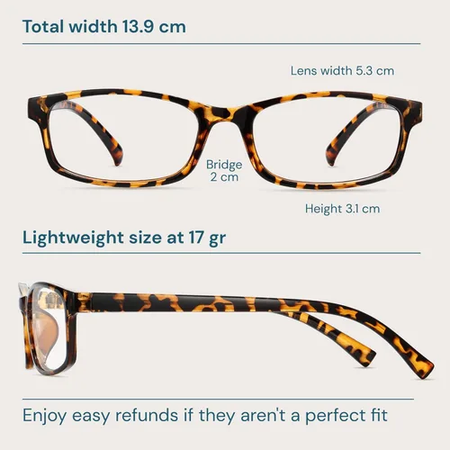 Miniatura 7 de Gaoye +0.5 Paquete múltiple de lentes de lectura - Lentes con bloqueo de luz azul, marcos TR90, UV400 - Gafas con visión clara