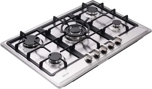 Miniatura 9 de Estufas de gas de 30 pulgadas Doble combustible sellado 5 quemadores Drop-In Placa de gas de vidrio templado DK157-A01S Cocina de gas