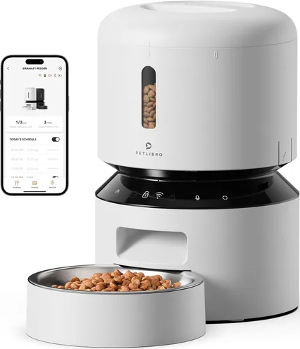 Miniatura 15 de PETLIBRO Comedero automático para perros con cámara, dispensador automático de comida para gatos, comedero lento para perros, video HD 1080P