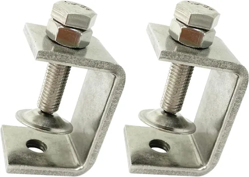 Miniatura 4 de Mini abrazaderas C de acero inoxidable de 0.000-0.984 in para montaje, 6 piezas de alta resistencia para carpintería en U, herramientas
