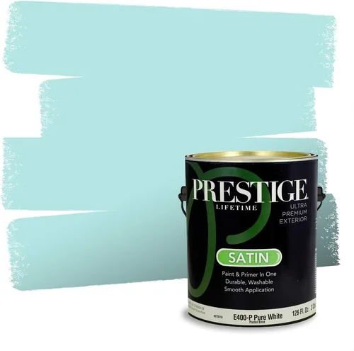 Miniatura 189 de Pintura Exterior + imprimación PRESTIGE, todo-en-uno, 1 galón, acabado mate, color comparable al Valspar* Royal Gray* VS151-Gris real