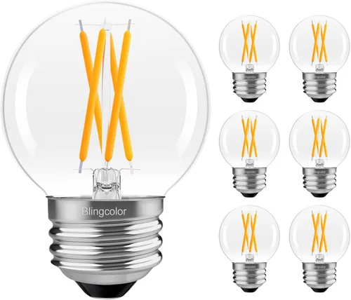 Miniatura 11 de Paquete de 6 bombillas LED G16.5 esmeriladas, foco LED E26 equivalente a 60 W, foco LED regulable G16 1/2 Edison de 6 W 3000 K blanco suave, focos
