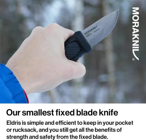 Miniatura 3 de Cuchillo con hoja de acero inoxidable Morakniv Eldris y vaina de plástico