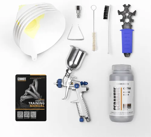 Miniatura 8 de CERAKOTE® Kit de revestimiento negro Glacier (C-7600 16 oz.) - Todo lo necesario para rociar Cerakote - Curado al aire - Revestimiento de cerámica