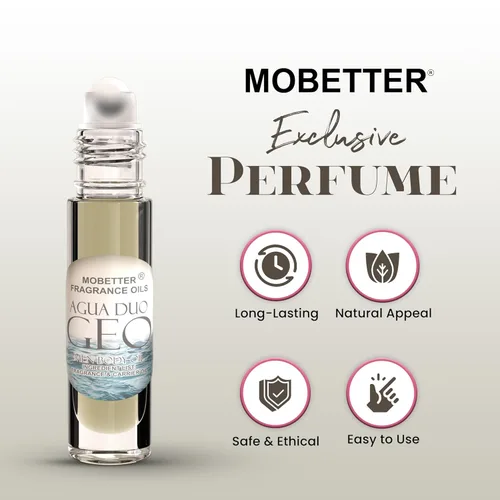 Miniatura 2 de MOBETTER FRAGRANCE OILS Acqua Duo Geo Cologne Aceite Corporal para Hombre (presentación en bolita, 0.33 onzas)