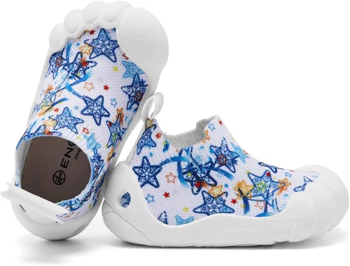 Miniatura 3 de Engtoy Zapatos de calcetín para bebés, zapatos para caminar para niños y niñas, zapatillas de cinco dedos cerrados, sin cordones