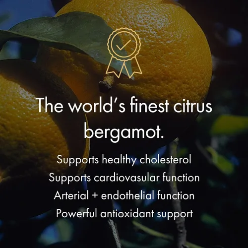 Miniatura 3 de NAOMI Bergamota Cítrico Italiano 500mg + Resveratrol, Desarrollado por un Cardiólogo Premiado, Apoya el Colesterol Normal y la Función Celular