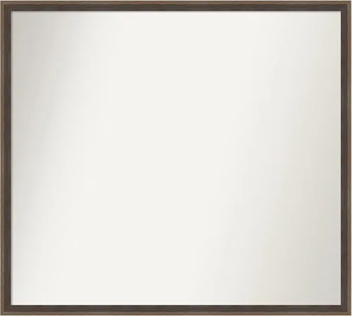 Miniatura 69 de Amanti Art Brown Bathroom Mirror for Over Sink, 23x41 Custom Made Hardwood Wedge Mocha Rectangle Vanity Mirror, Large Modern Wood Frame, Hangs