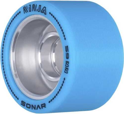 Miniatura 5 de Riedell Ninja Speed Wheels - Ruedas Sonar para patines - Paquete de 4 unidades de 2.441 in x 1.693 in Negro 94A