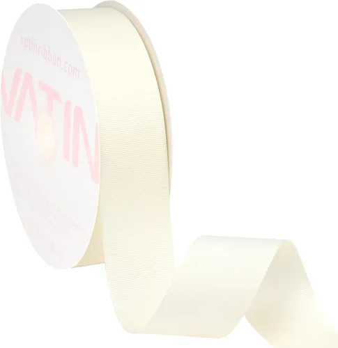 Miniatura 159 de Vatin - Rollo de cinta de grogrén, rollos de 25-50 yardas, perfecto para decoración de bodas, coronas, baby showers, envolturas de paquete de regalo