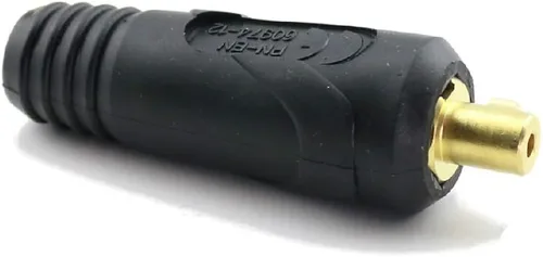WeldingCity Conector de enchufe adaptador de cable tipo Dinse de gas (0.984 in pequeño) para soplete de soldadura TIG refrigerado por aire Serie 9 y