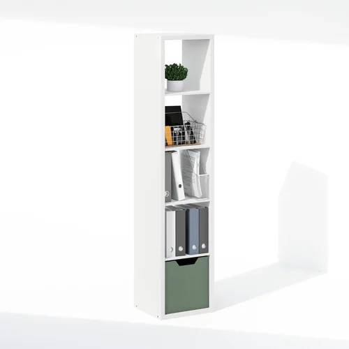Miniatura 4 de Furinno Organizadores de armario cúbicos y almacenamiento, organizador de armario de 5 cubos, estante abierto para armario, marco extra grueso