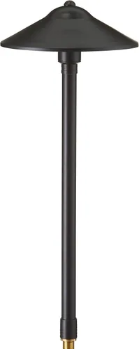 Miniatura 2 de VOLT Max Spread - Luz de camino de latón negro de 12 V (25 pulgadas de alto, pantalla de 9 pulgadas) con bombilla LED G4 blanca cálida de 3 W 2700 K