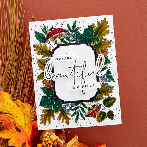 Miniatura 5 de Spellbinders BP-083 Autumn Thanks Frame Press Plate de The BetterPress Autumn Collection