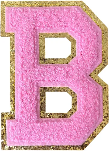 Miniatura 24 de GYGYL - 3 parches de letras deportivas de felpilla con purpurina, parches para planchar de tamaño grande para decoración de disfraces