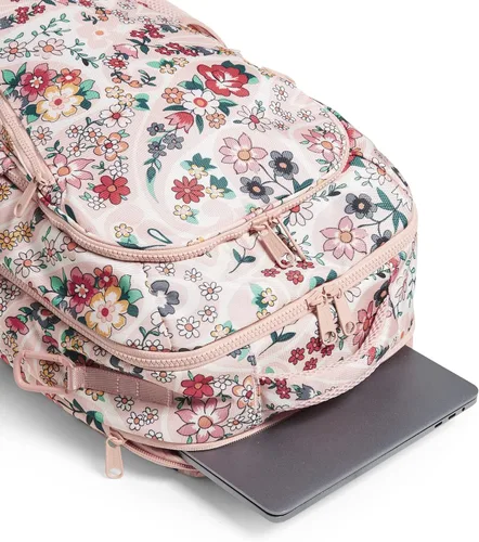Miniatura 4 de Vera Bradley Mochila plana reciclada Lighten Up Reactive Lay para mujer, Prairie Paisley, talla única