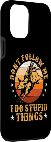 Miniatura 66 de Carcasa vintage para iPhone XS Max Don't Follow Me I Do Stupid Things