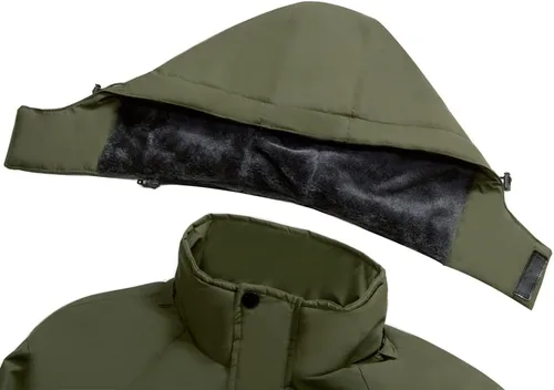 Miniatura 7 de Chaqueta de esquí impermeable de montaña para hombre, rompevientos de invierno, cálida, con capucha, para snowboard