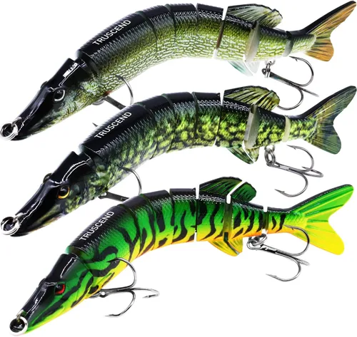 Miniatura 23 de TRUSCEND Swimmax - Señuelos de pesca fáciles de atrapar con ganchos BKK, ondulación, vibración, traqueteo y gorgoteo para más mordeduras, cebos