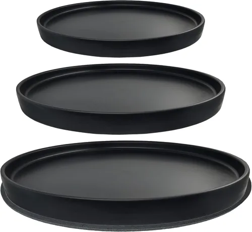 Miniatura 24 de Yukfona - 2 bandejas de cerámica para macetas, bandejas de 4 5 6 7 8 9 10 11 12 13 pulgadas para interior y exterior, resistente, duradera, base