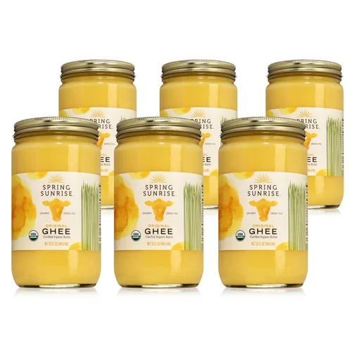 Miniatura 16 de Spring Sunrise - Mantequilla clarificada orgánica alimentada con pasto - Mantequilla clarificada certificada por la USDA - Aceite de cocina apto