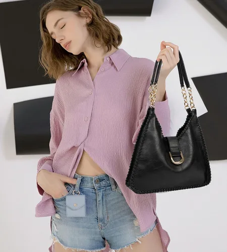 Miniatura 6 de Sweetovo Bolsas de mano para mujer, juego de bolsos vintage, de cuero vegano, bolsa mediana y bolso cruzado para viajes