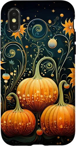 Miniatura 5 de Funda floral para iPhone 16 Pumpkins Vintage Otoño Otoño