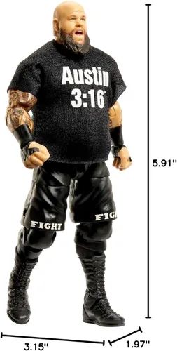Miniatura 7 de Mattel WWE Kevin Owens Elite Collection Figura de acción, articulación de lujo y detalles realistas con accesorios icónicos, 6 pulgadas