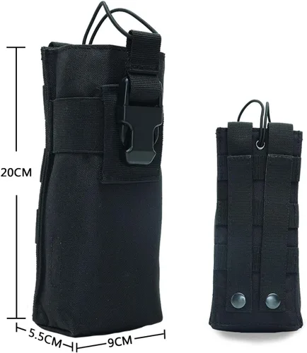Miniatura 4 de AR-152 Soporte táctico para radio – compatible con Molle, funda de nailon para GPS, teléfono, UV-5R, radio bidireccional de 3800 mAh, walkie talkies