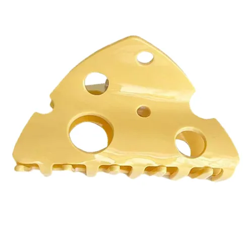 Pinzas de garra de queso, lindas pinzas para el pelo de queso, pinzas de mandíbula para el pelo de postre, pinzas para el cabello con forma de S4