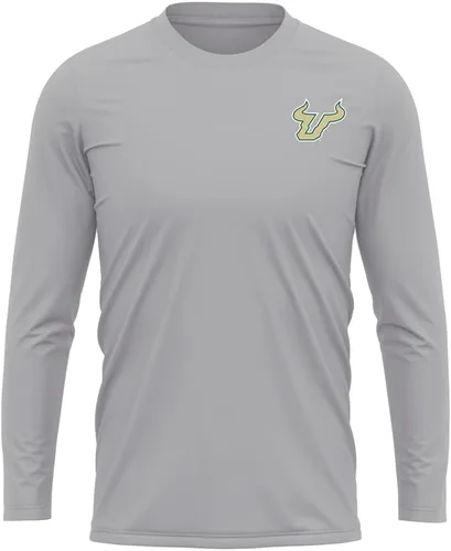 Miniatura 103 de Camisa deportiva de manga larga oficial de la NCAA Collegiate para hombre, con logotipo en el pecho izquierdo, colección Athletic Heather