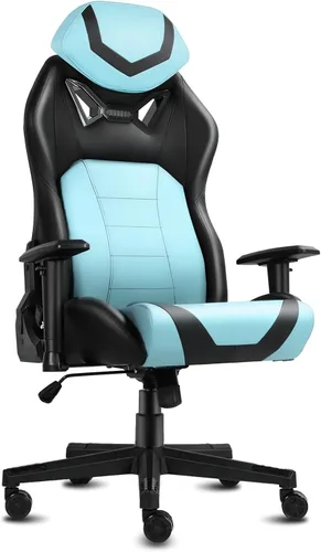 Miniatura 14 de Modern-Depo Sillas ergonómicas para juegos para adultos con espuma viscoelástica de alta densidad Silla de oficina cómoda giratoria, silla