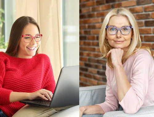 Miniatura 6 de Gafas de lectura con bloqueo de luz azul para mujer, de gran tamaño, para lectores de rayos azules + 1.50, gafas de tramposos ligeros de mariposa