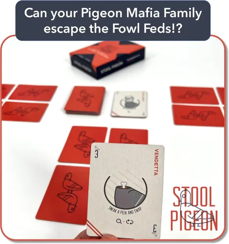 Miniatura 3 de Barrel Aged Games: Stool Pigeon Juego de cartas de mafia táctica de paloma para horas de diversión Edades de 8 años en adelante 2-6 jugadores
