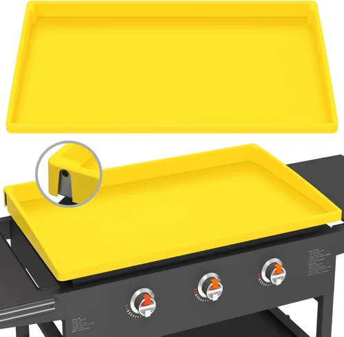 Miniatura 16 de Cubierta de parrilla de silicona para Blackstone - 36 pulgadas de cobertura verdadera y completa, resistente de grado alimenticio, tapete protector