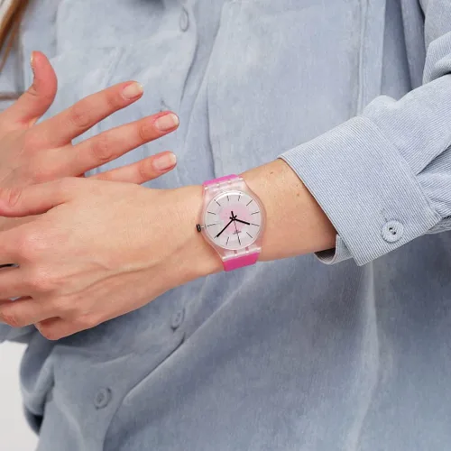Miniatura 4 de Swatch New Gent BIO-SOURCED Blue Sky by Vassily Kandinsky Reloj de cuarzo Rosado