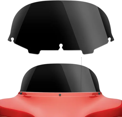 Miniatura 13 de Amazicha Deflector de viento de 7 pulgadas para parabrisas de murciélago con tinte de humo 96-13 compatible con Harley Davidson Touring Electra