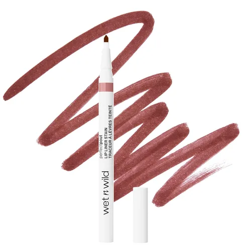 Miniatura 18 de wet n wild Perfect Pout - Lápiz delineador de labios de gel retráctil mate, rico color cremoso de larga duración, aplicación bien definida e