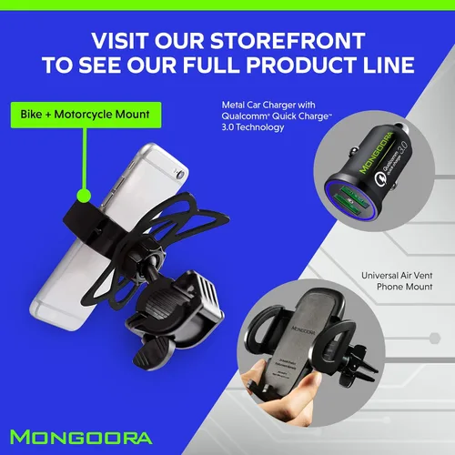 Miniatura 9 de Soporte para teléfono celular, para bicicleta, para todo tipo de Smartphone: iPhone 7 /7+, 6 /6+, 5s, 5, Samsung Galaxy S7 /S7 Edge, S6, S5, S4