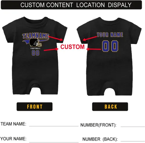 Miniatura 39 de Traje de fútbol personalizado para bebé, hace que tu bebé nombre y número de ropa de fútbol regalos